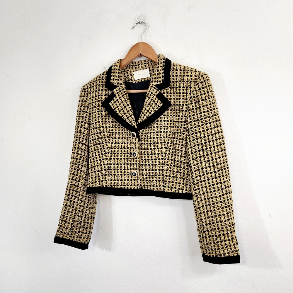 Cache 90s Vintage Cropped blazer